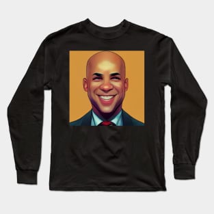 Cory A. Booker | Comics Style Long Sleeve T-Shirt